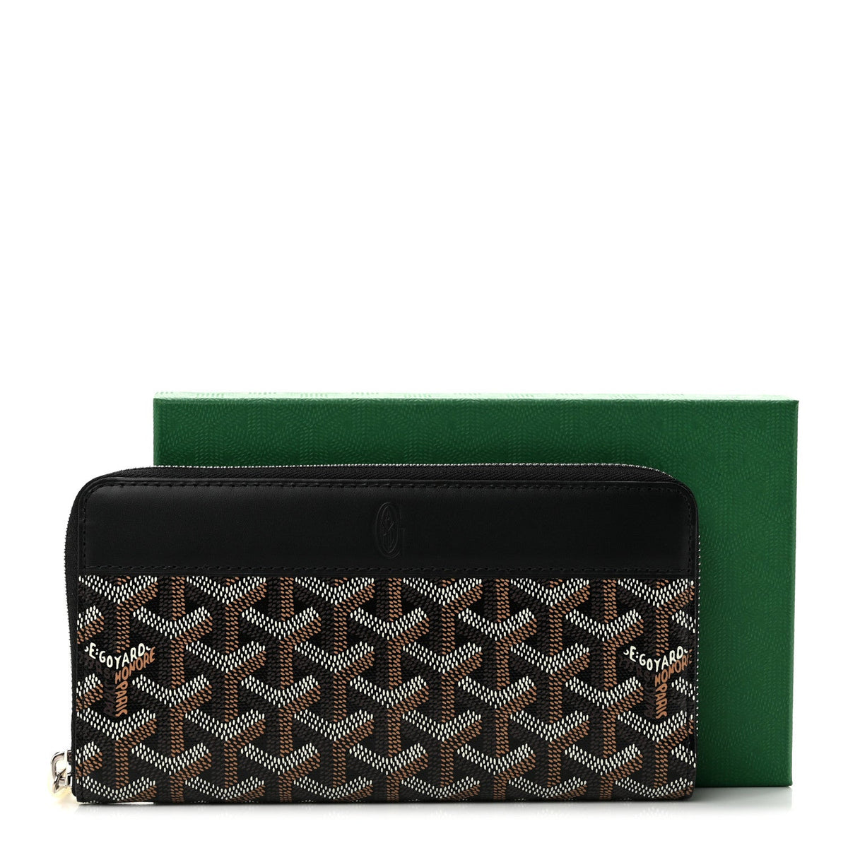 GOYARD Goyardine Matignon Zip Around GM Wallet – Black