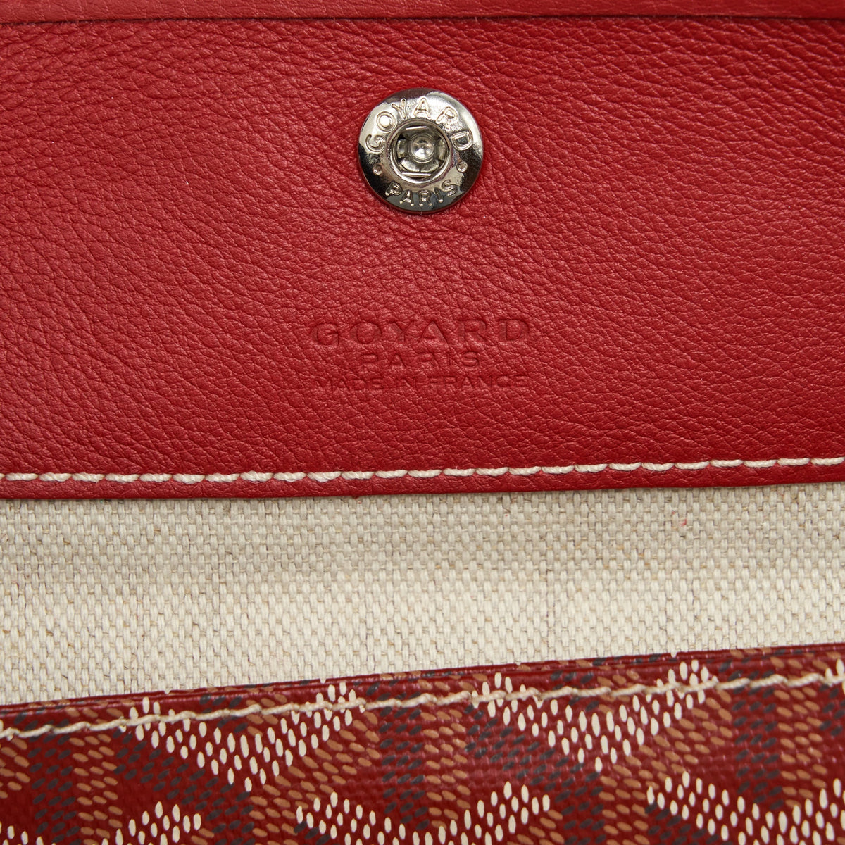 Goyard Saint Louis PM Tote Bag – Red Multicolour Goyardine Canvas