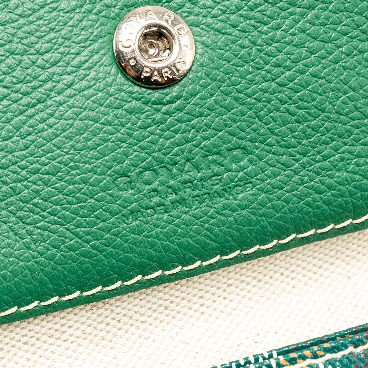 Goyard Saint Louis GM Tote Bag – Green Goyardine Canvas & Calfskin, Silver Hardware