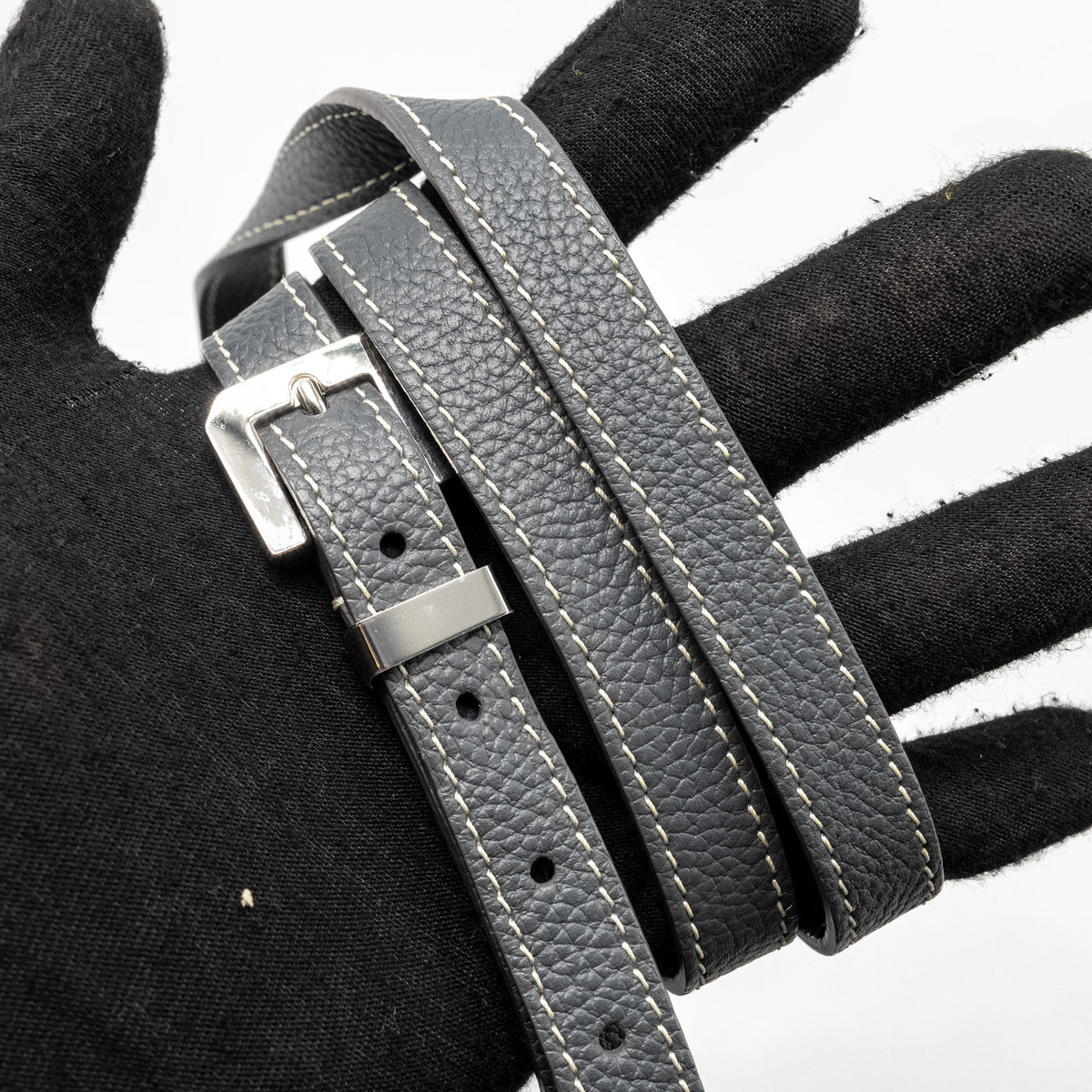 Goyard Belvedere PM Messenger Bag – Grey Goyardine Canvas & Calfskin, Silver Hardware