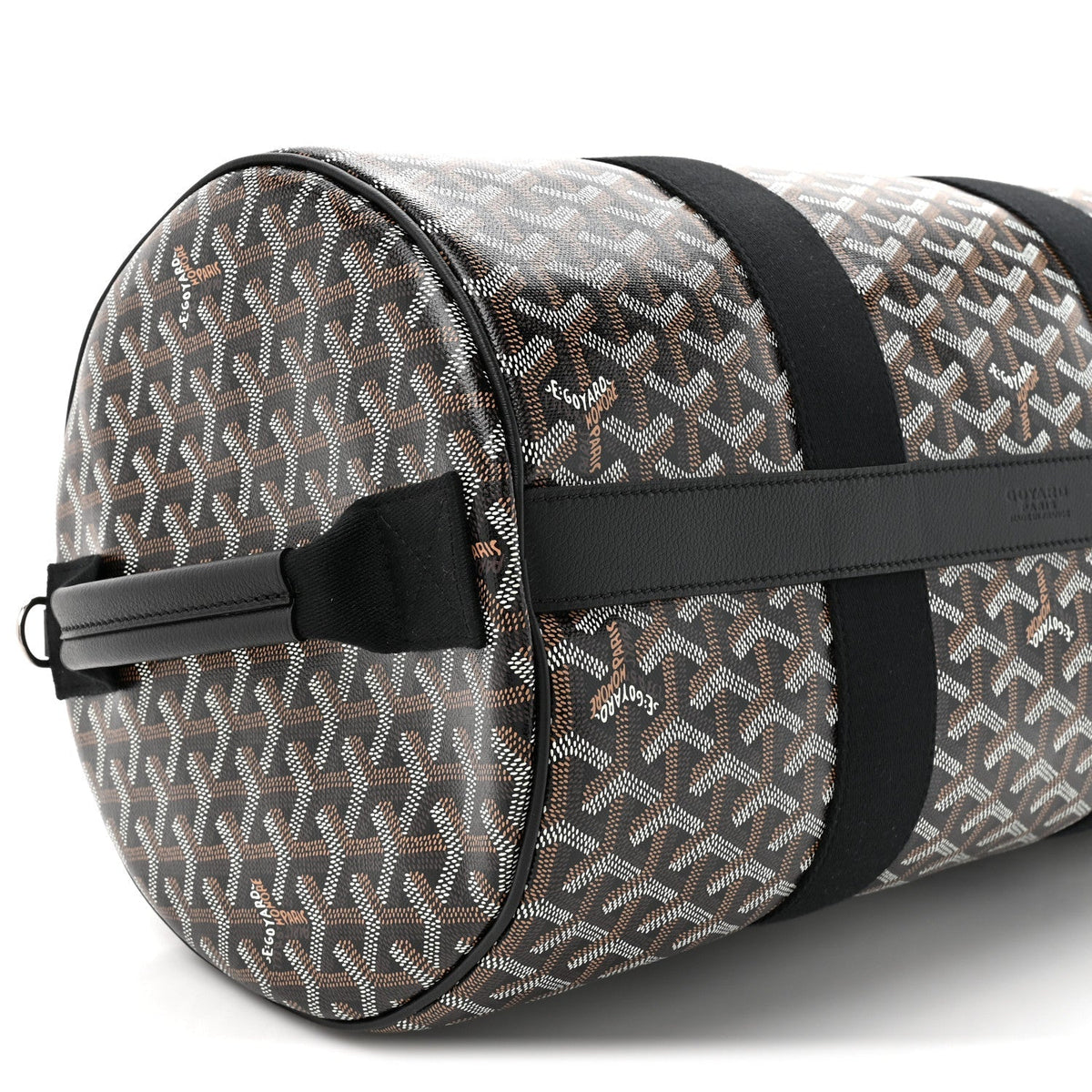 Goyard Barrel 40 Sports Bag – Black Goyardine Canvas