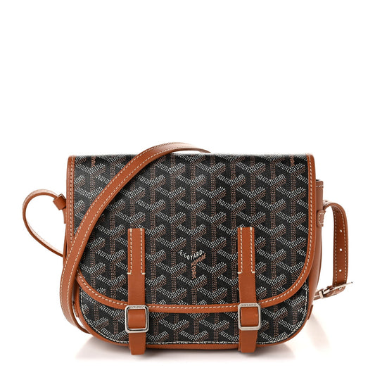 GOYARD Goyardine Belvedere PM Messenger Bag – Black / Gold