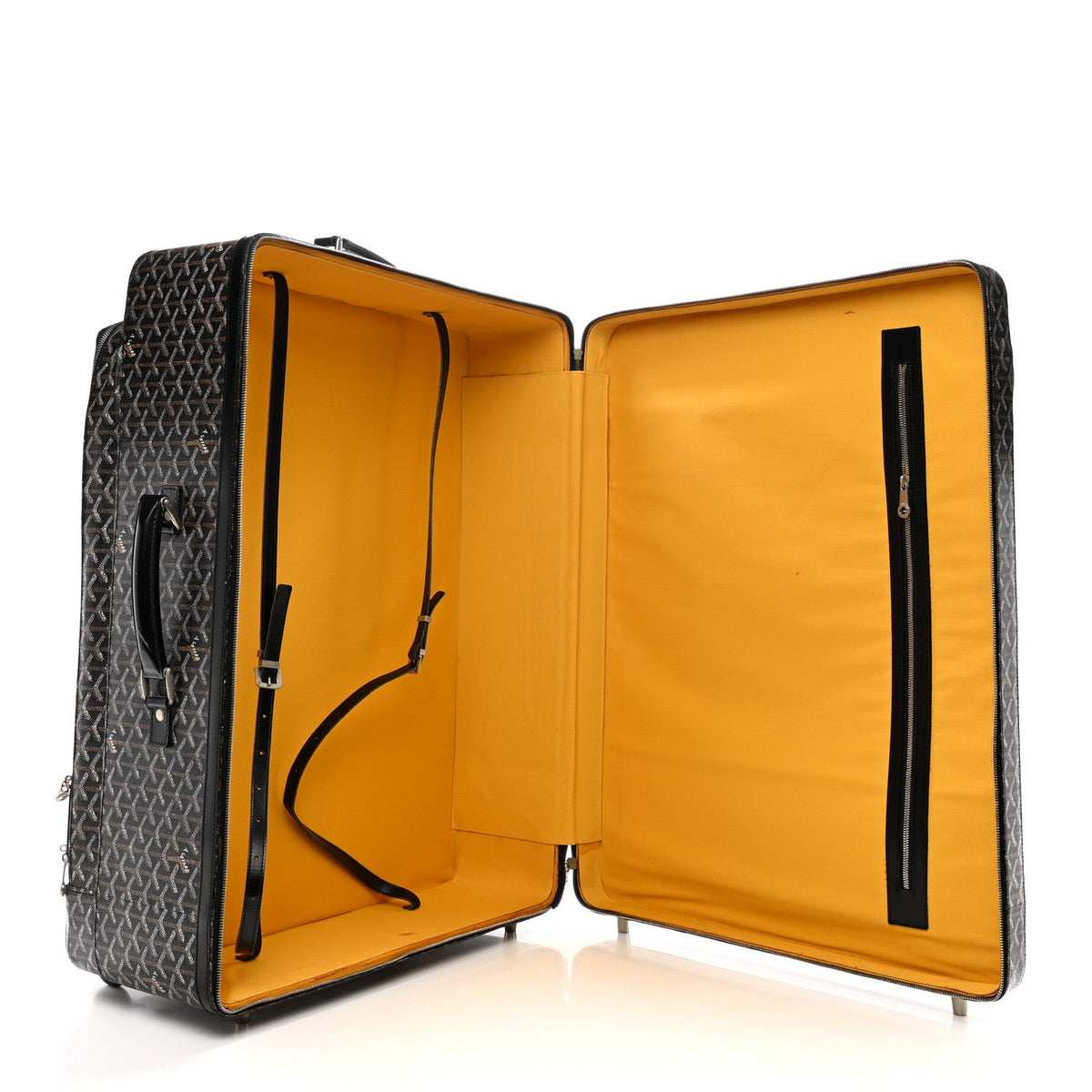 Goyard Trolley MM Rolling Suitcase – Black Goyardine Canvas