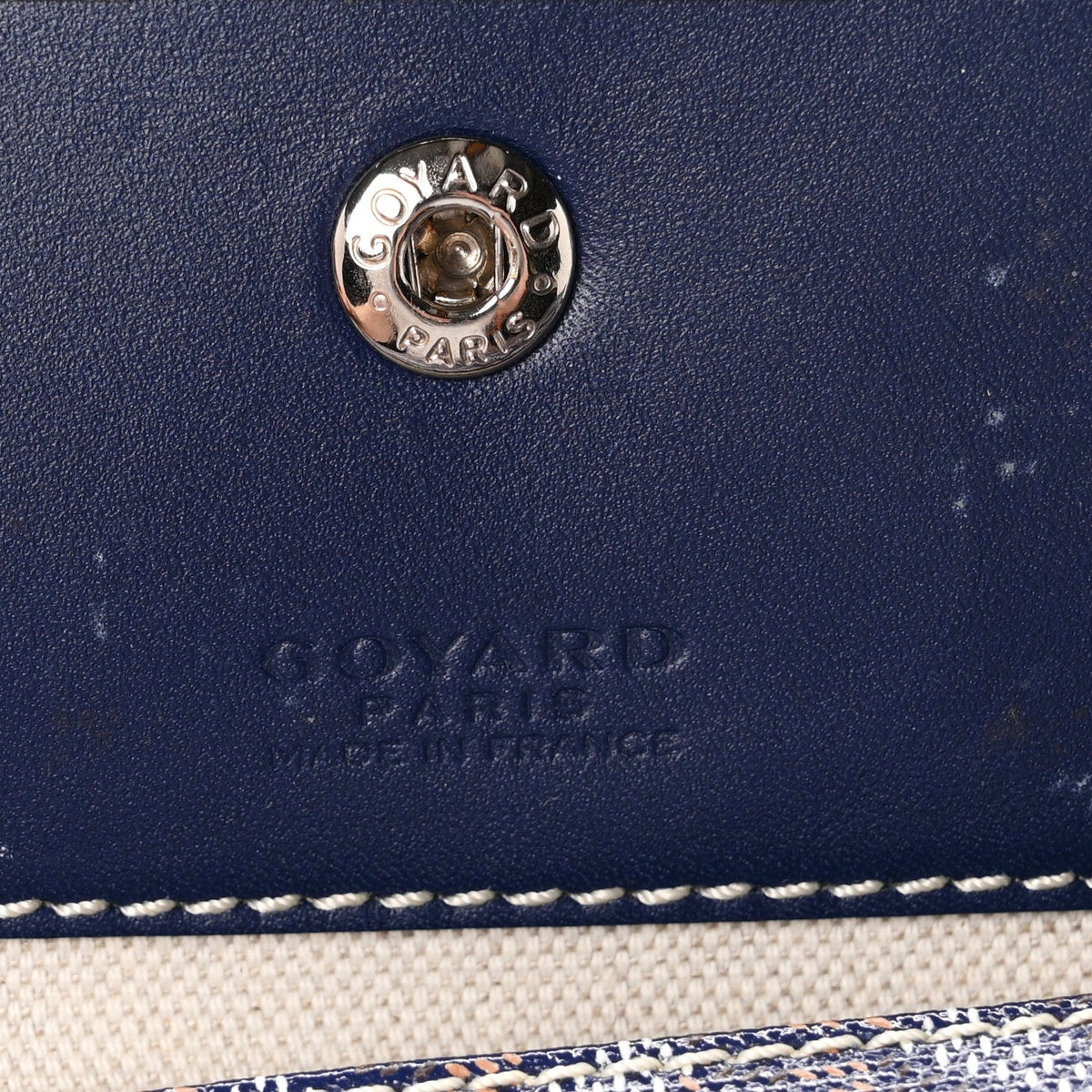 GOYARD Goyardine Saint Louis PM Tote Bag – Navy