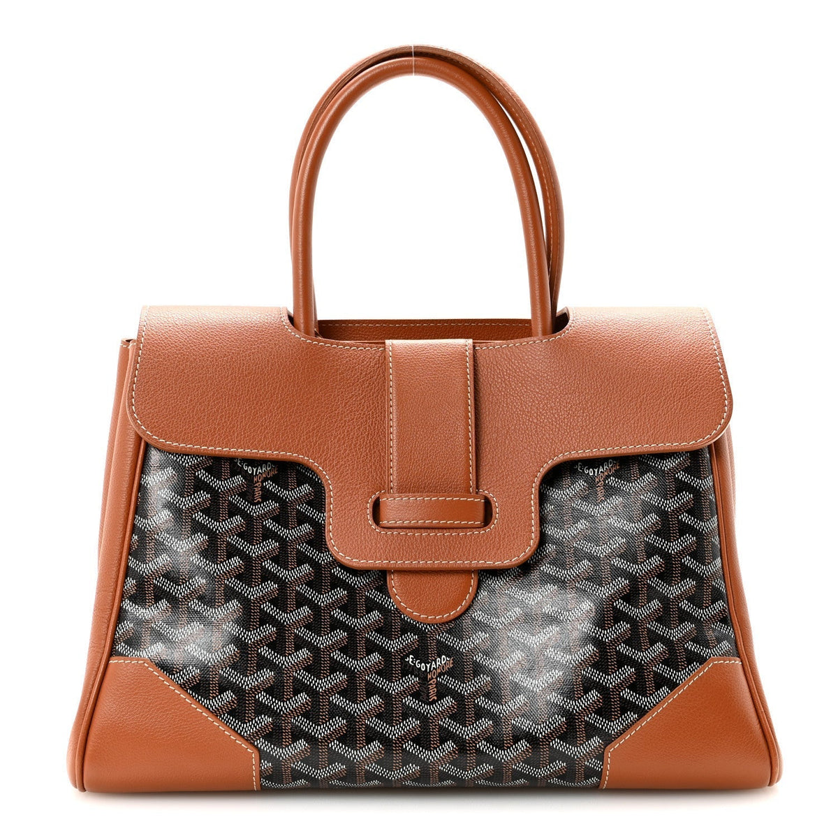 Goyard Saigon Tote Bag – Black & Gold Goyardine Canvas