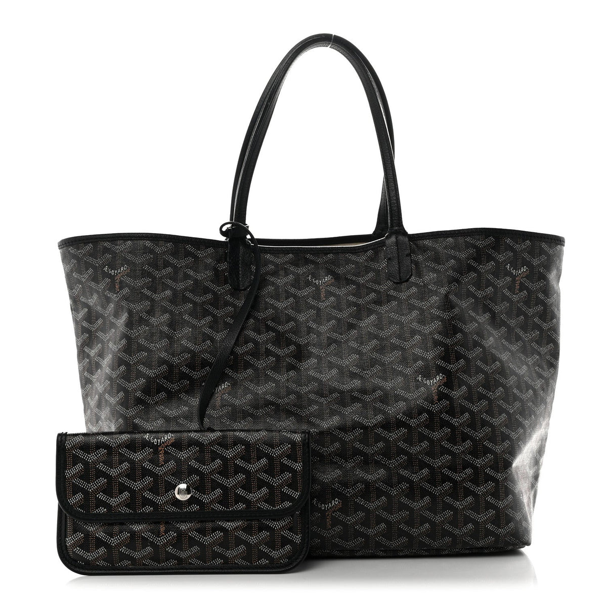 GOYARD Goyardine Saint Louis PM Tote Bag – Black