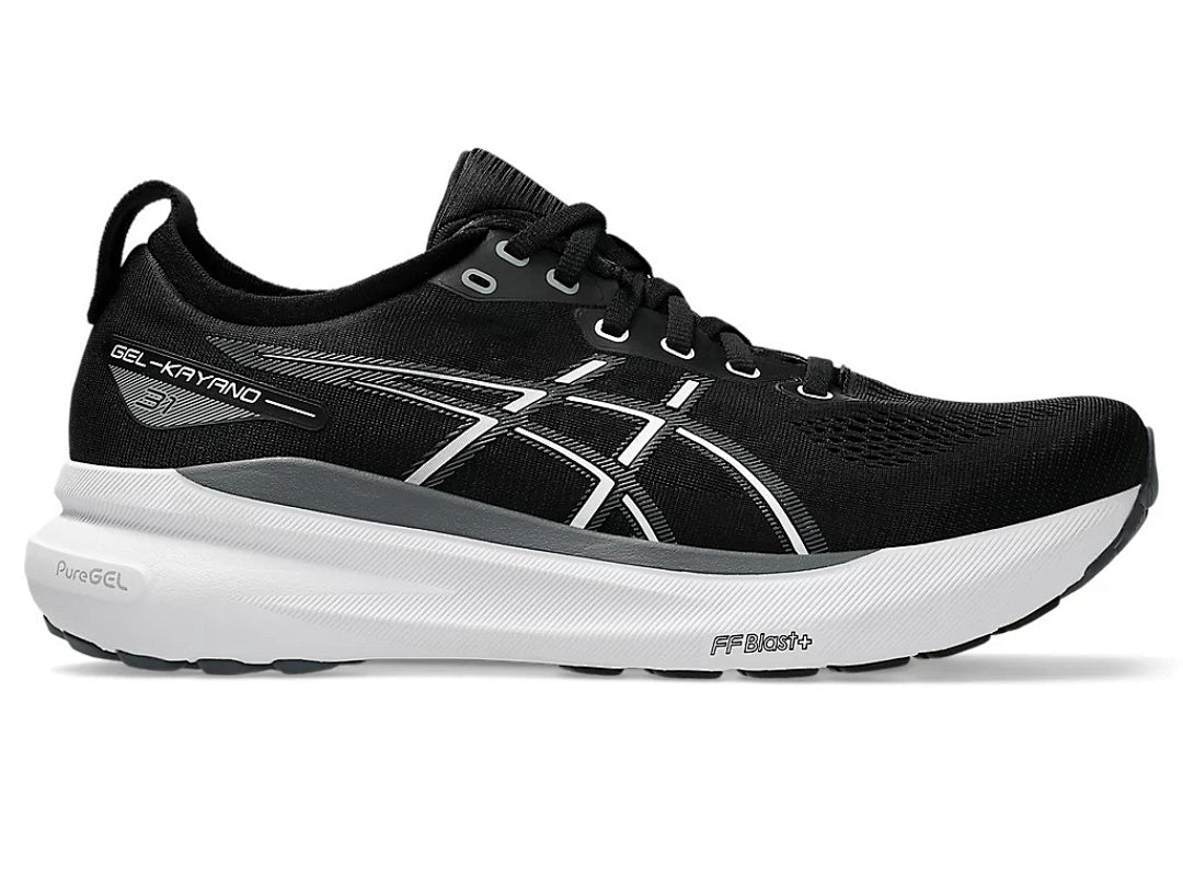 ASICS GEL-KAYANO 31 Running Shoes – Black / White | EU Sizing