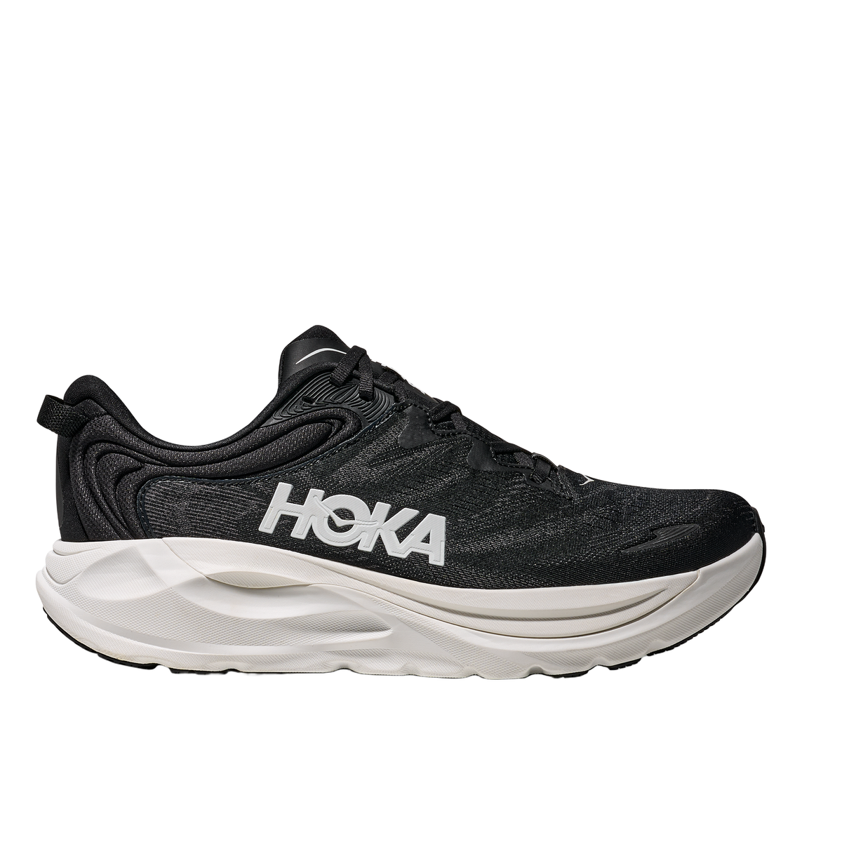 HOKA Men's Gaviota 6 in Black/White Wide