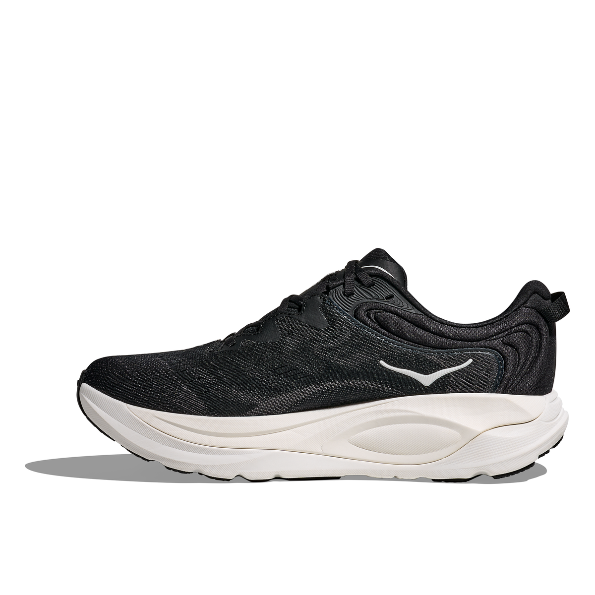 HOKA Men's Gaviota 6 in Black/White Wide