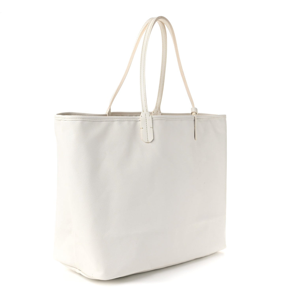 GOYARD Goyardine Reversible Anjou PM Tote – White
