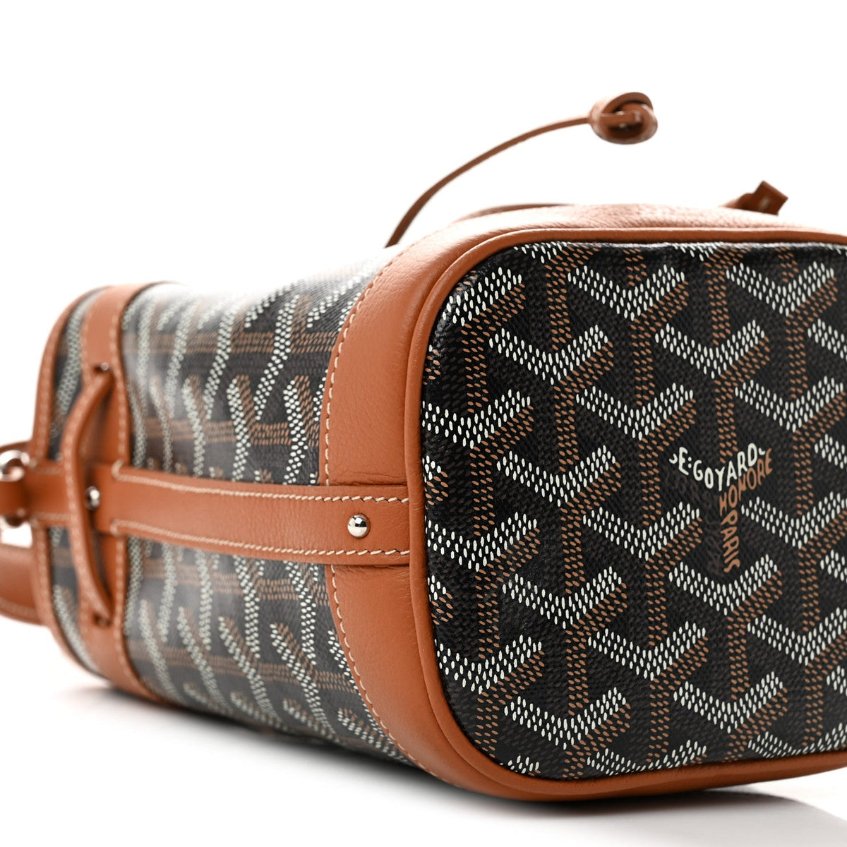 GOYARD Goyardine Petit Flot Mini Bucket Bag – Black / Gold
