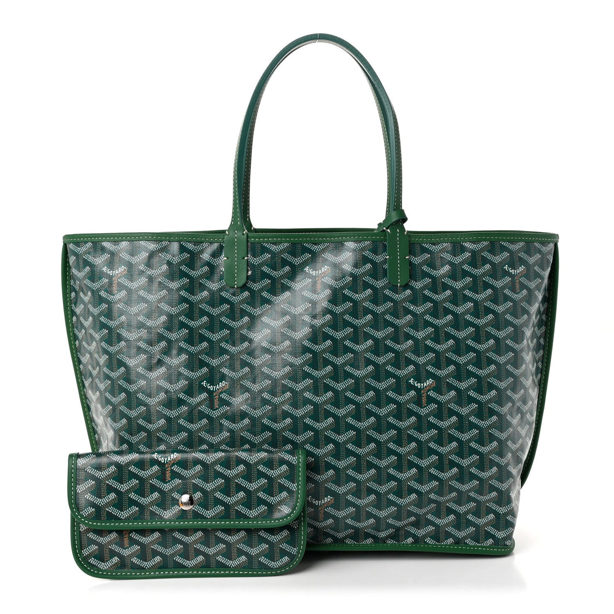 GOYARD Goyardine Reversible Anjou PM Tote – Green