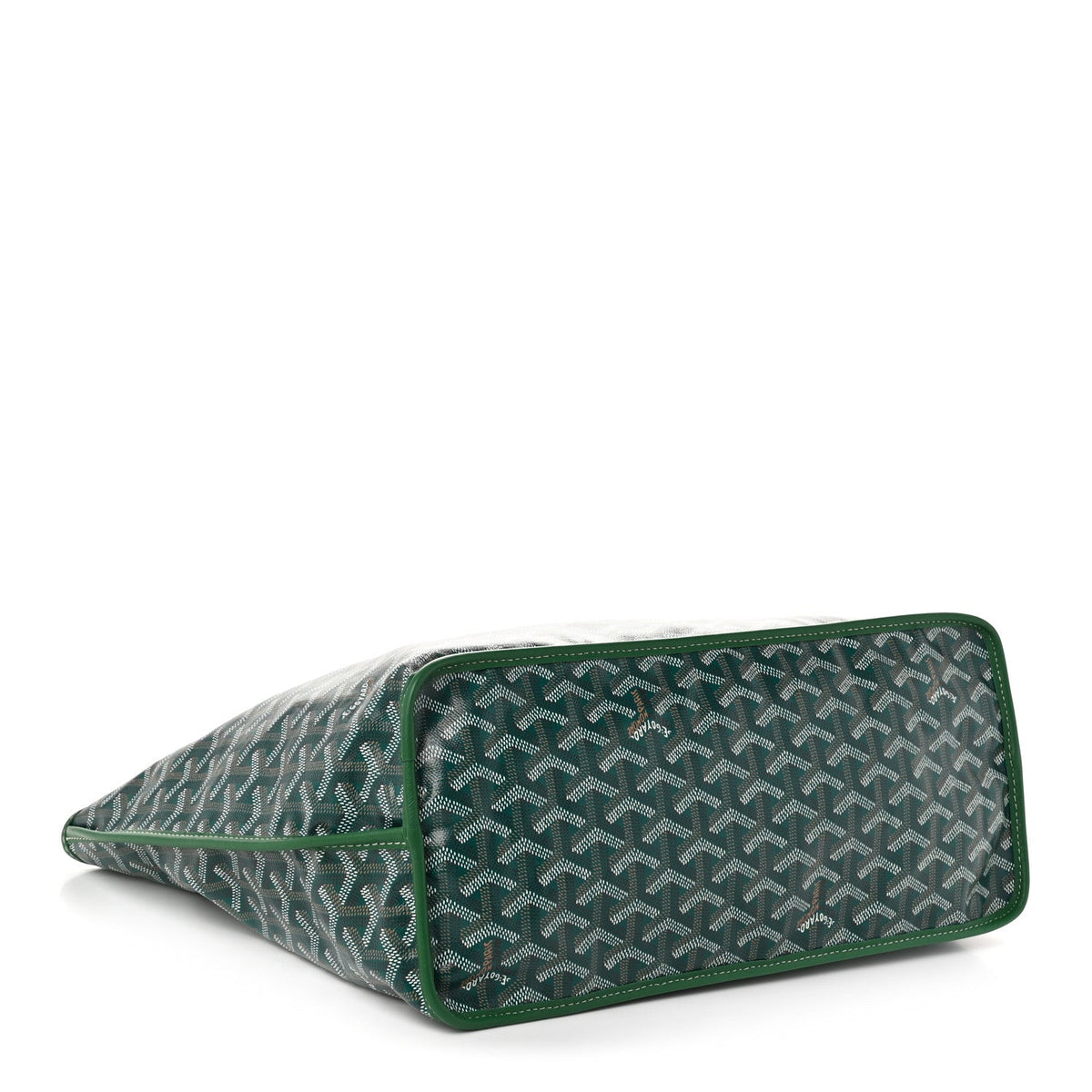GOYARD Goyardine Reversible Anjou PM Tote – Green