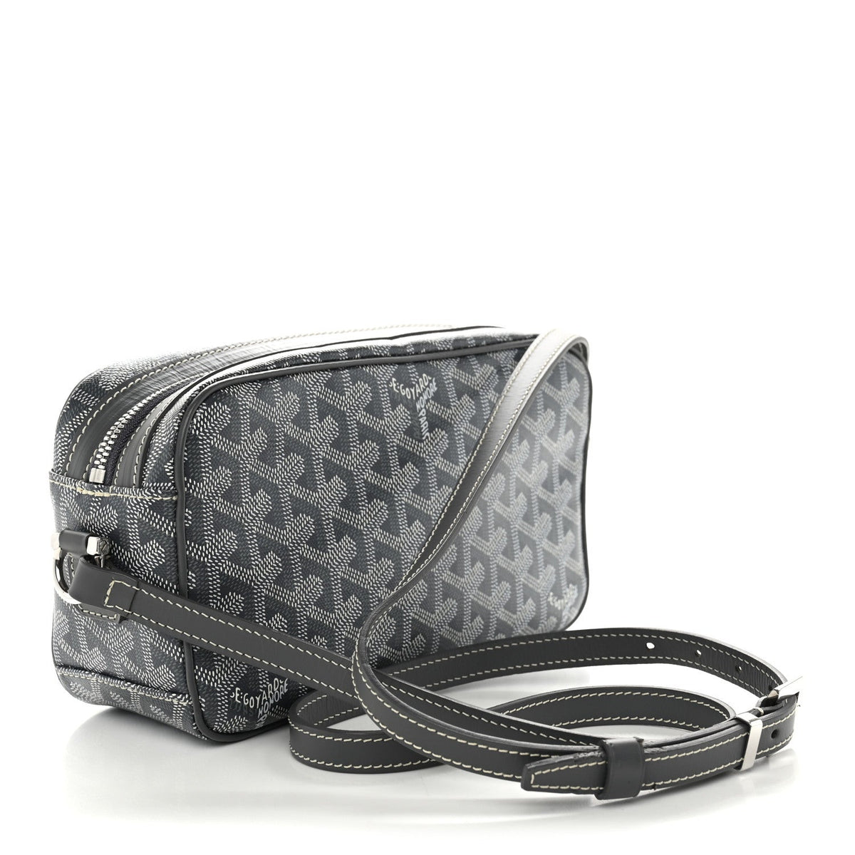 GOYARD Goyardine Sac Cap Vert Crossbody Bag – Grey