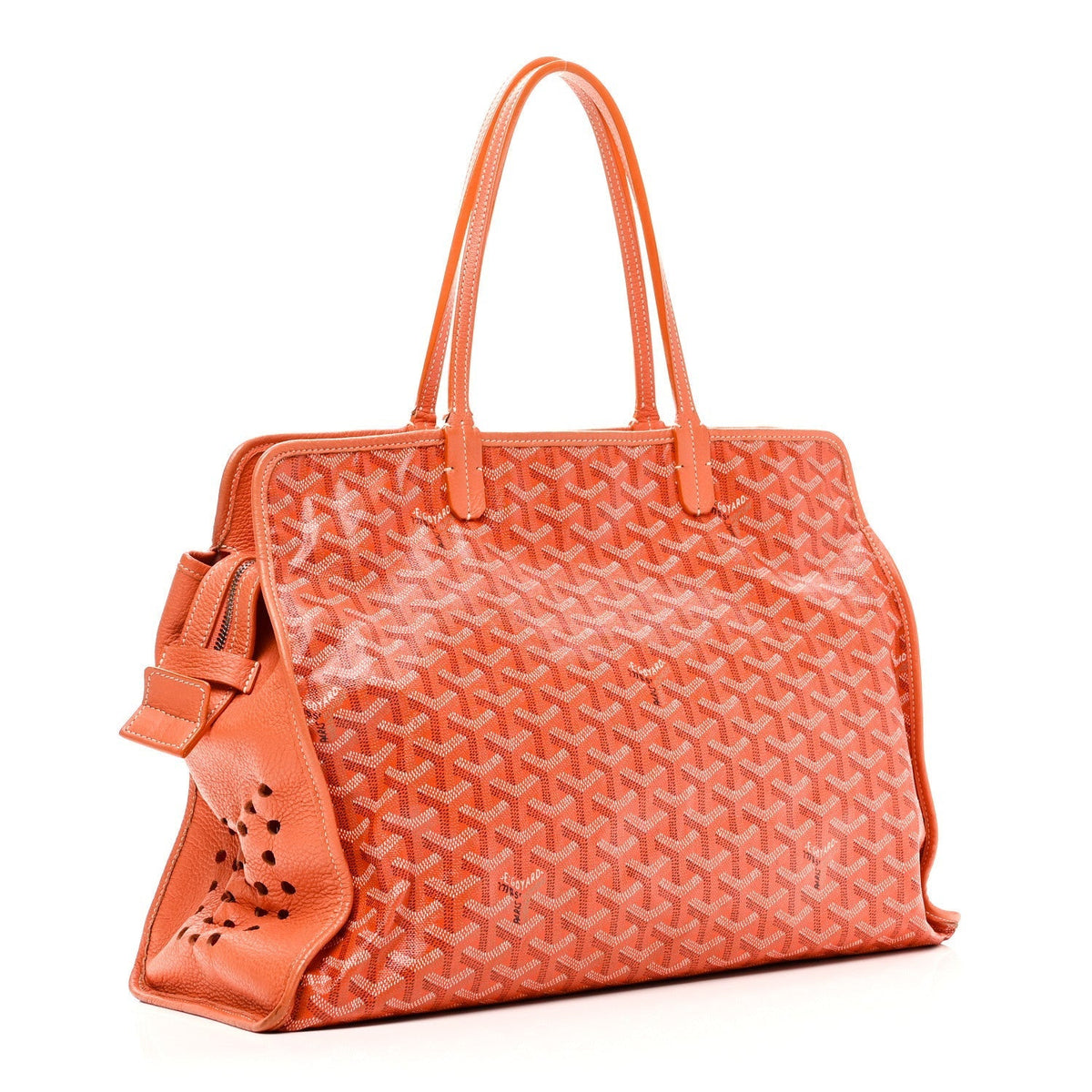 Goyard Sac Hardy PM Pet Carrier – Orange Goyardine Canvas