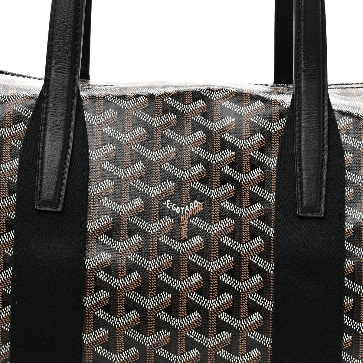 Goyard Barrel 40 Sports Bag – Black Goyardine Canvas