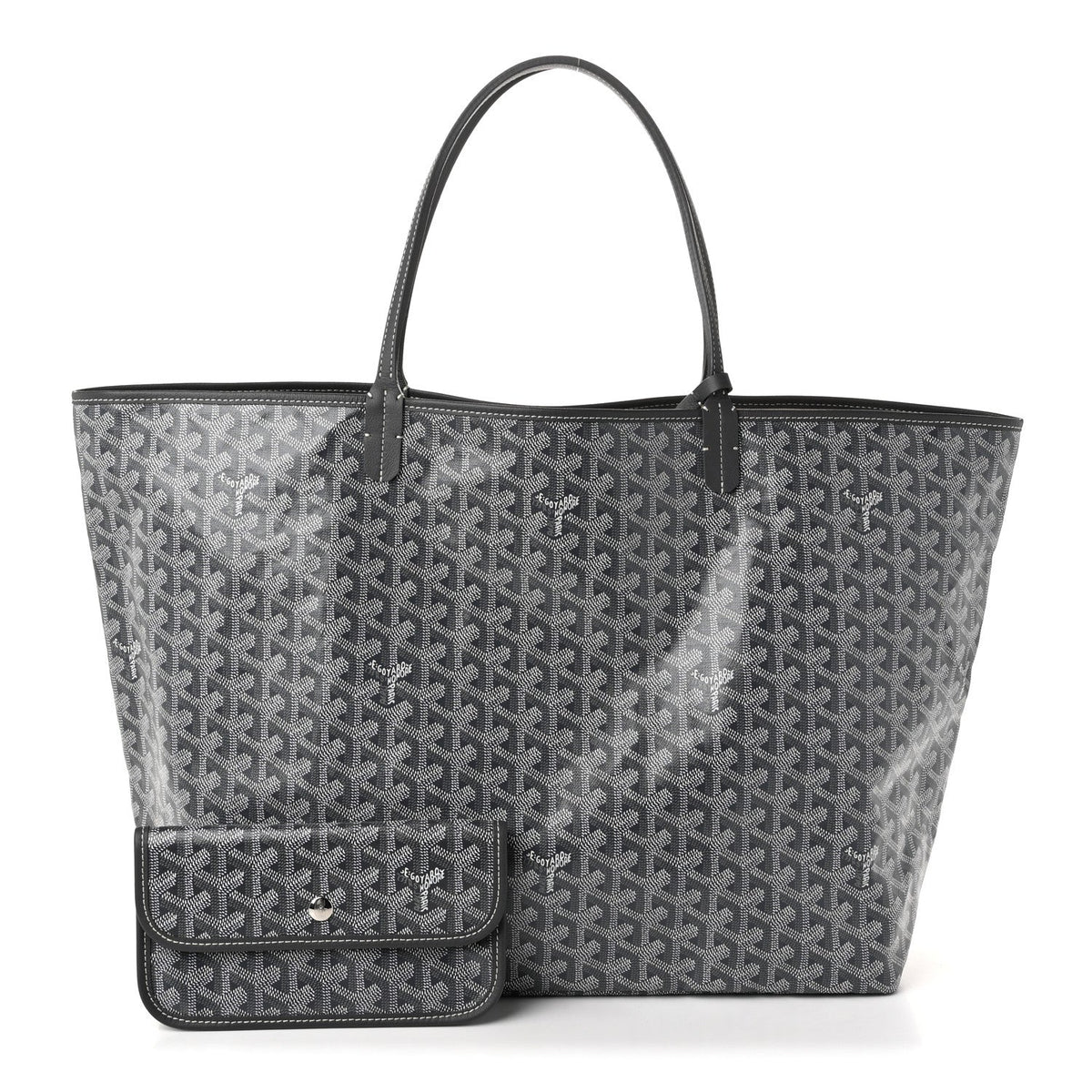 GOYARD Goyardine Saint Louis GM Tote Bag – Grey