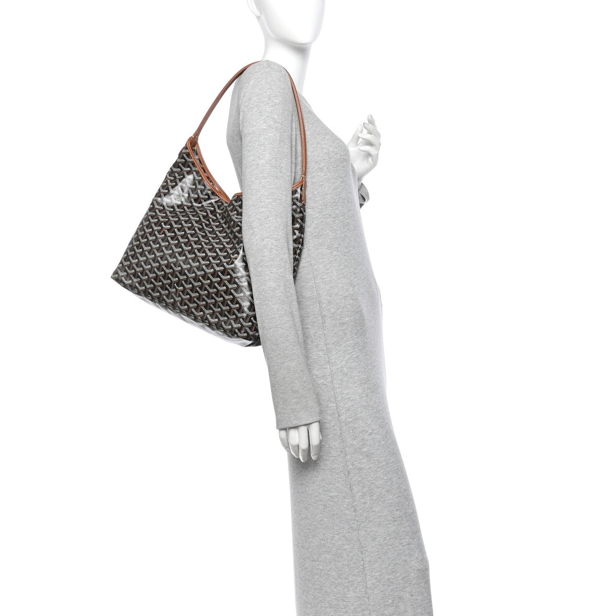 GOYARD Goyardine Bohème Hobo Bag – Black / Gold