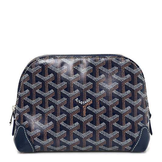 Goyard Vendôme Toiletry Pouch – Navy Blue Goyardine Canvas