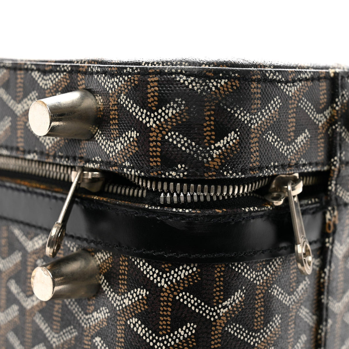Goyard Trolley MM Rolling Suitcase – Black Goyardine Canvas