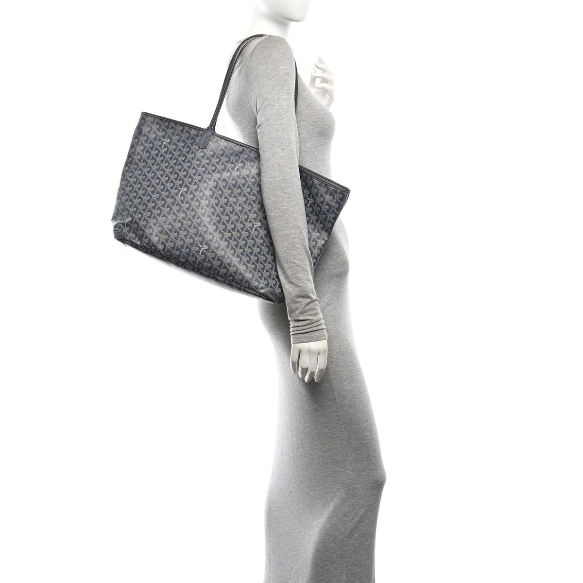 GOYARD Goyardine Artois MM Tote Bag – Grey