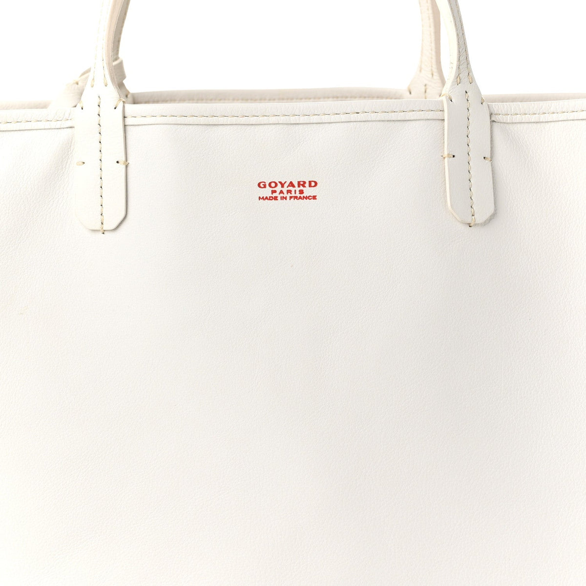 GOYARD Goyardine Reversible Anjou PM Tote – White