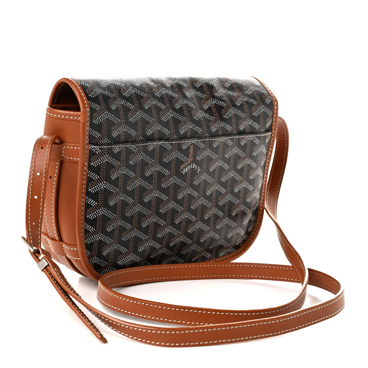 GOYARD Goyardine Belvedere PM Messenger Bag – Black / Gold