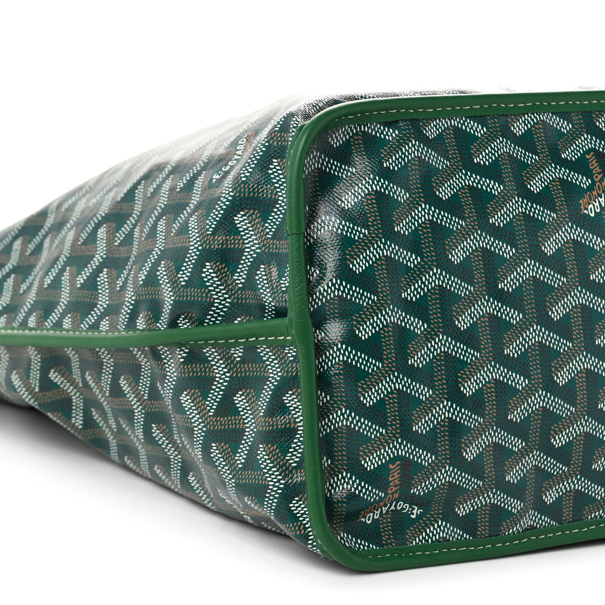GOYARD Goyardine Reversible Anjou PM Tote – Green