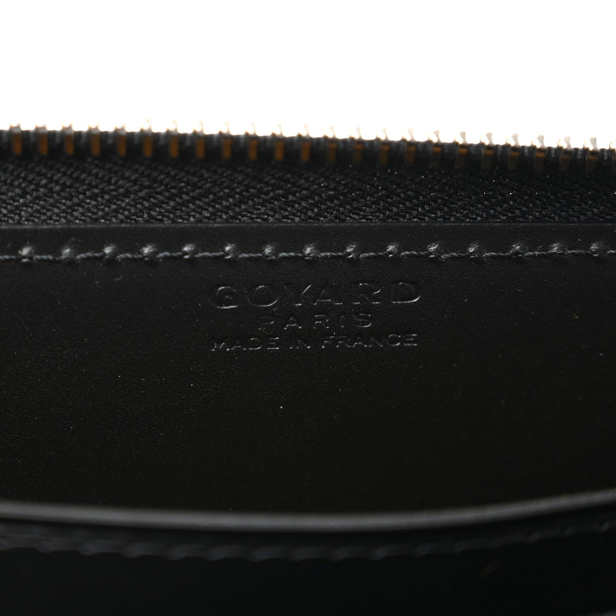 GOYARD Goyardine Matignon Zip Around GM Wallet – Black