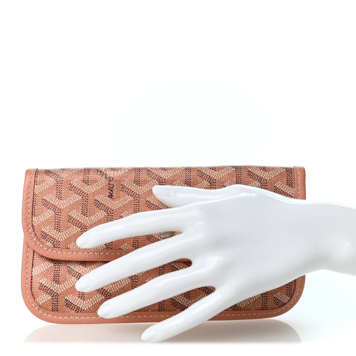 GOYARD Iridescent Goyardine Pouch – Pearly Coral