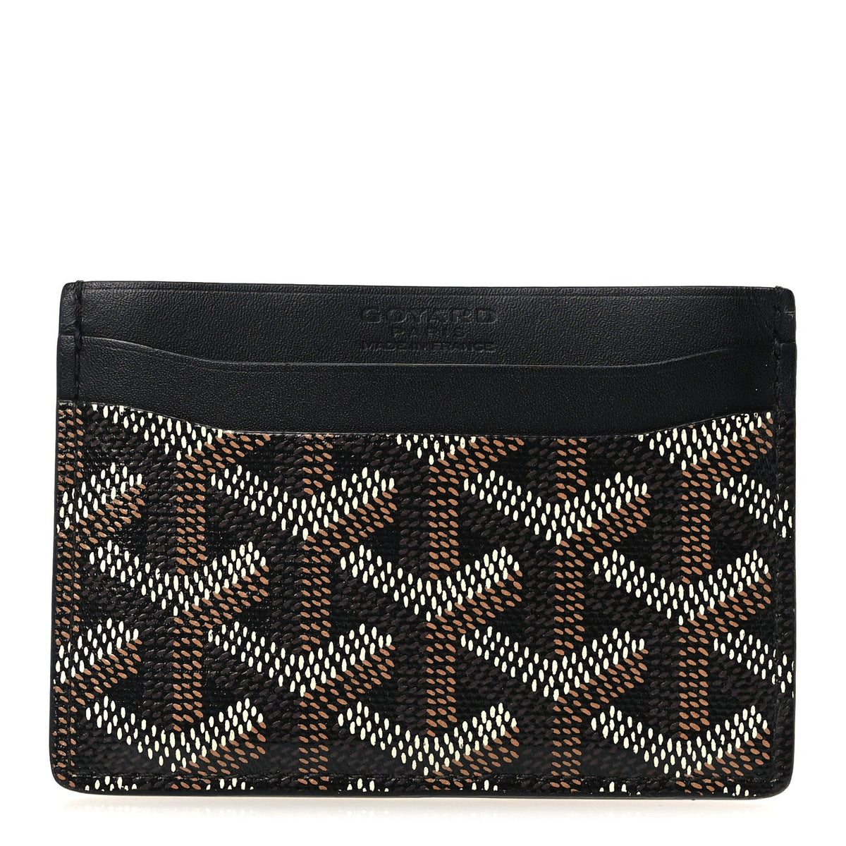 GOYARD Goyardine Saint Sulpice Card Holder – Black
