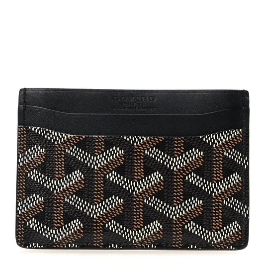 GOYARD Goyardine Saint Sulpice Card Holder – Black