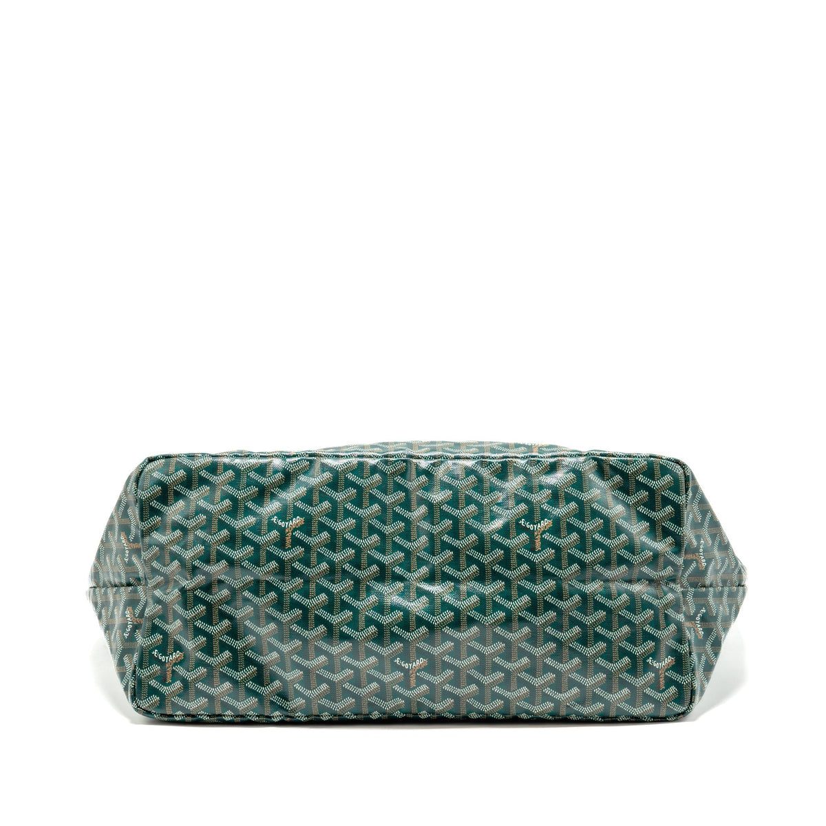 Goyard Saint Louis Tote GM – Green Goyardine Canvas & Calfskin, Silver Hardware