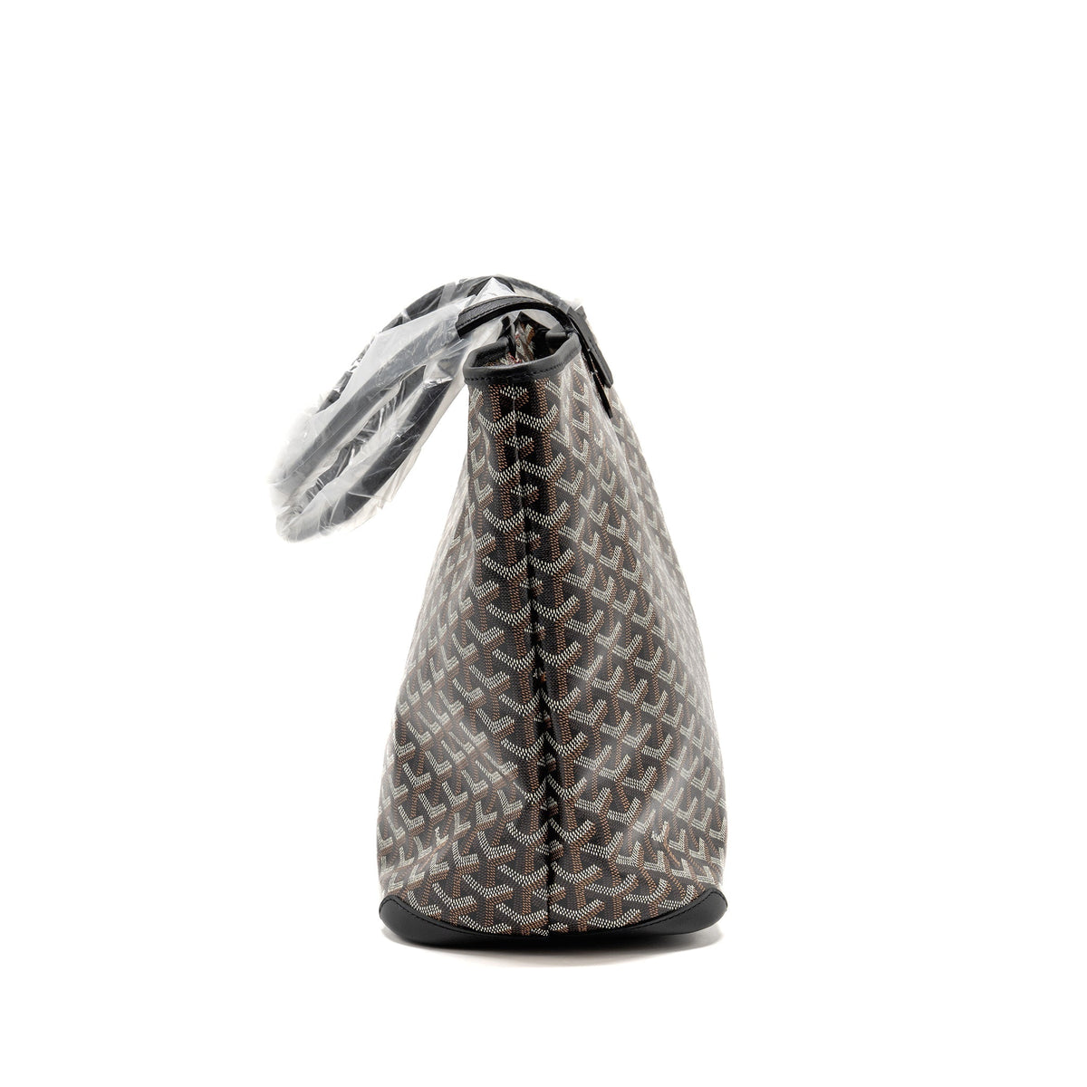 Goyard Artois MM Handbag – Black Goyardine Canvas & Calfskin, Silver Hardware