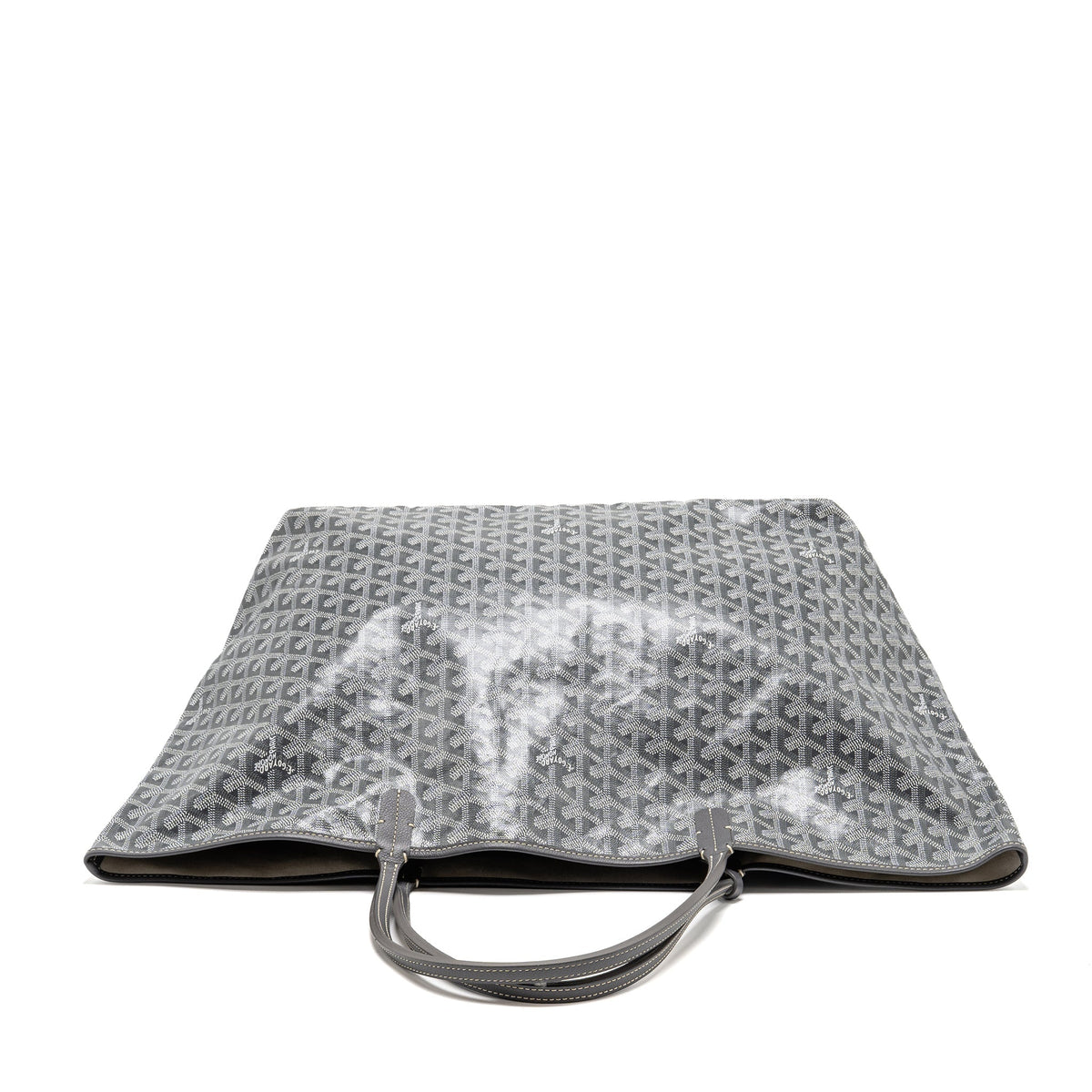 Goyard Saint Louis Tote GM – Grey Goyardine Canvas & Leather, Silver Hardware