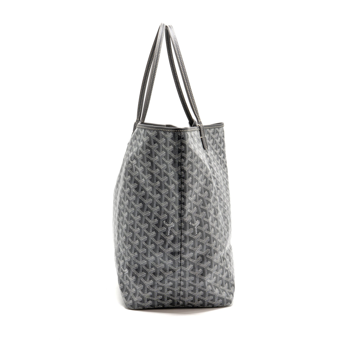 Goyard Saint Louis Tote GM – Grey Goyardine Canvas & Leather, Silver Hardware