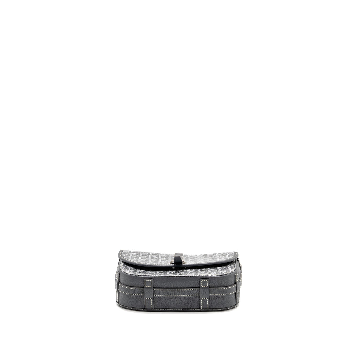 Goyard Belvedere PM Messenger Bag – Grey Goyardine Canvas & Calfskin, Silver Hardware