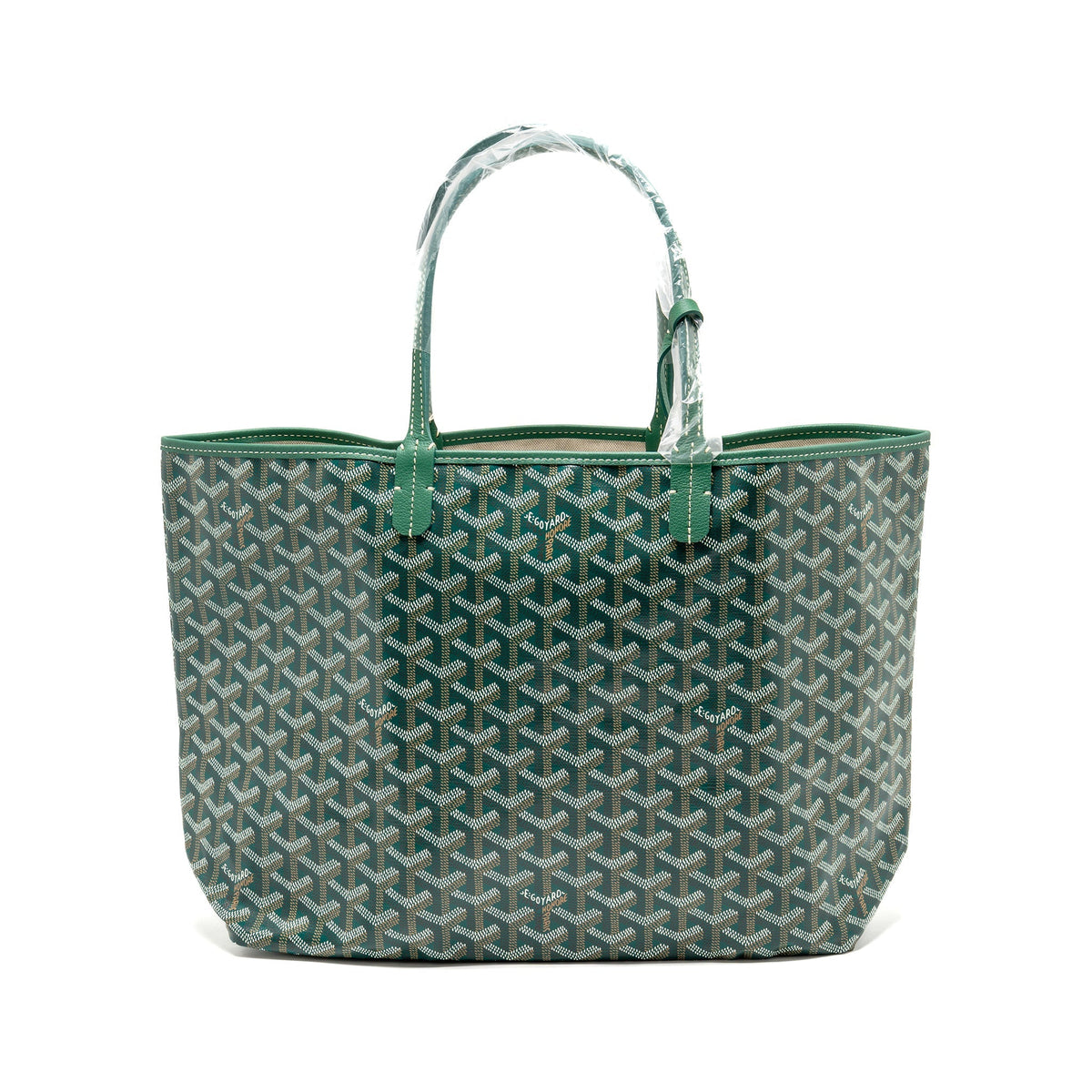 Goyard Saint Louis PM Tote Bag – Green Goyardine Canvas, Silver Hardware