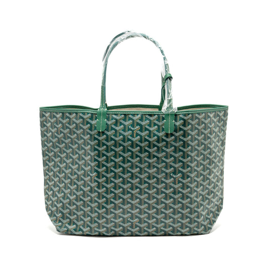 Goyard Saint Louis PM Tote Bag – Green Goyardine Canvas, Silver Hardware