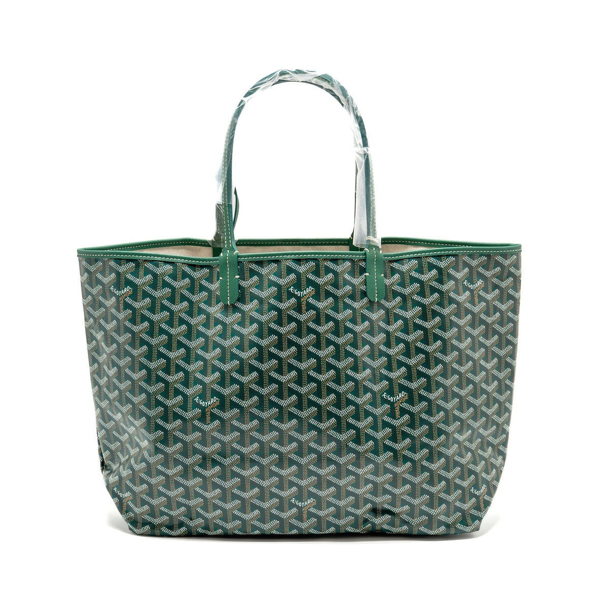 Goyard Saint Louis PM Tote Bag – Green Goyardine Canvas, Silver Hardware