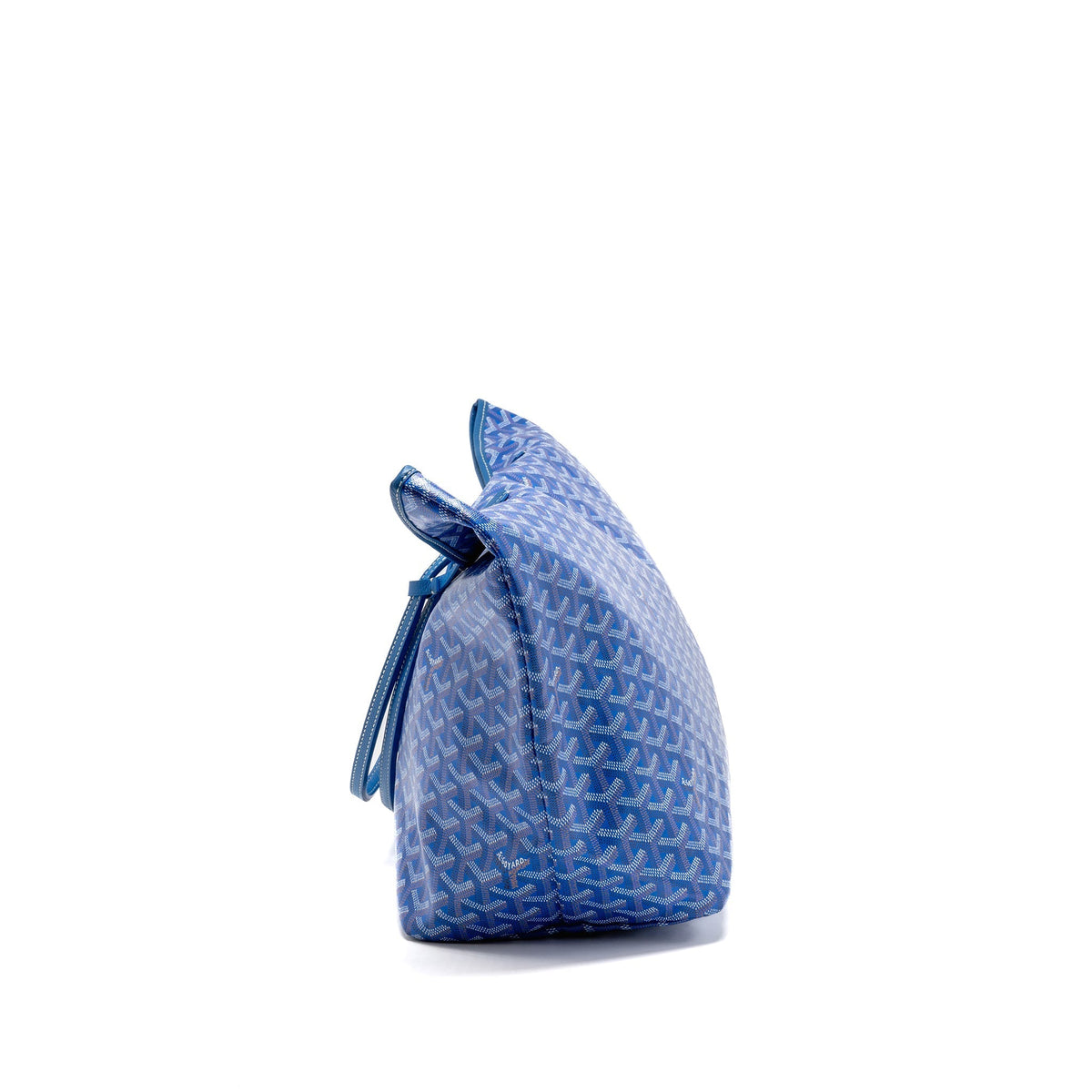 Goyard Saint Louis Tote GM – Blue Goyardine Canvas & Calfskin, Silver Hardware
