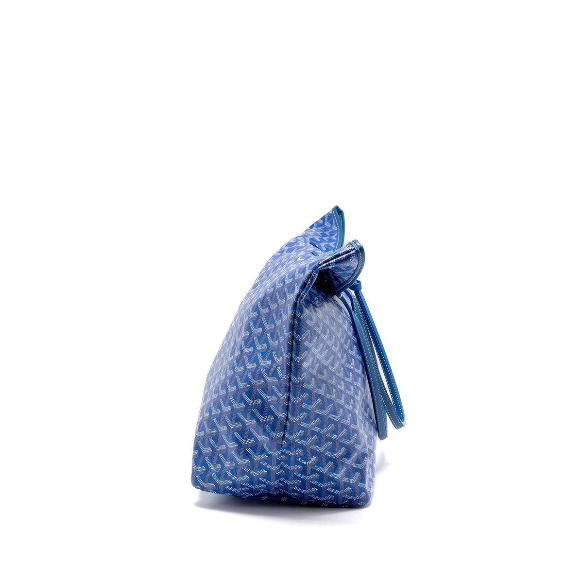 Goyard Saint Louis Tote GM – Blue Goyardine Canvas & Calfskin, Silver Hardware