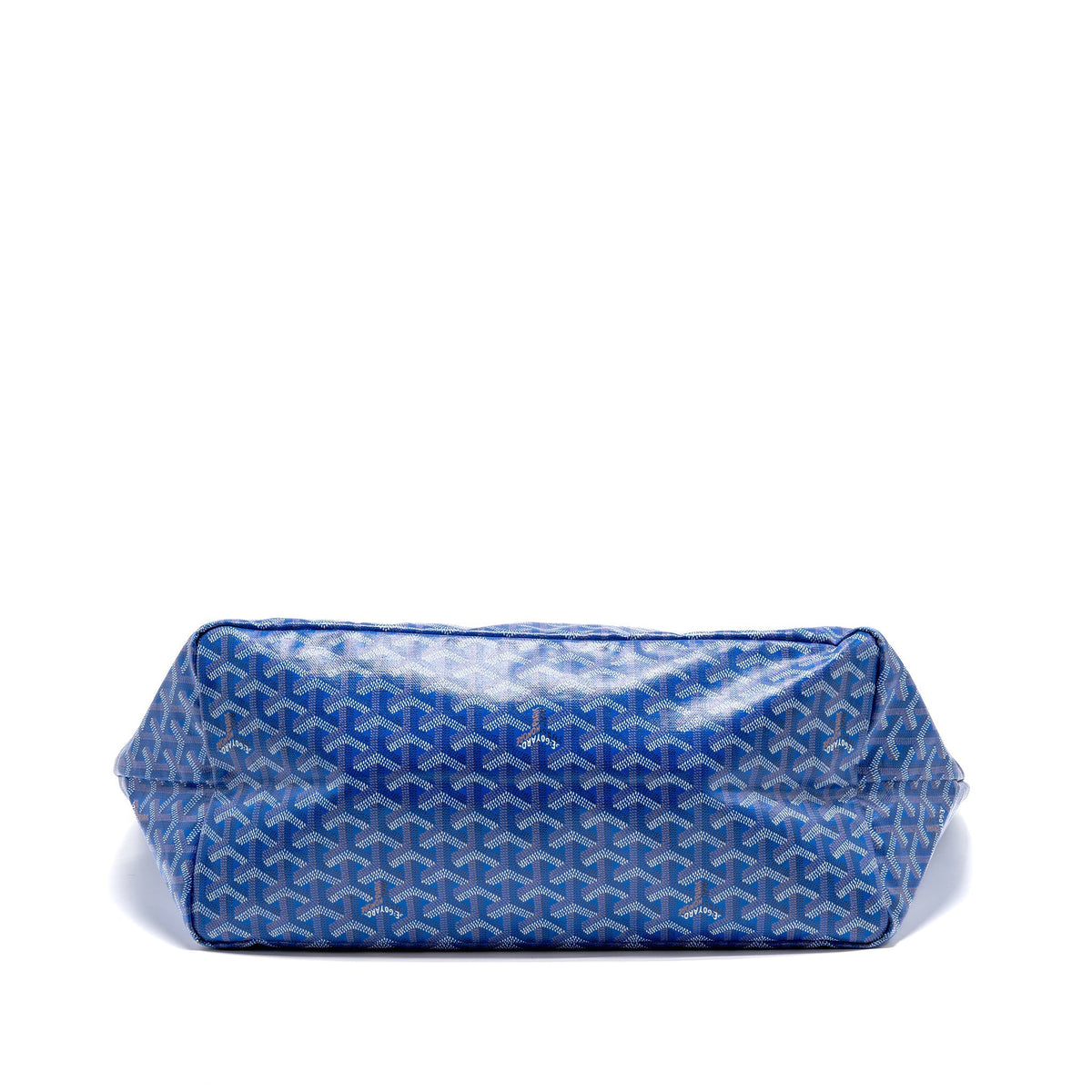 Goyard Saint Louis Tote GM – Blue Goyardine Canvas & Calfskin, Silver Hardware