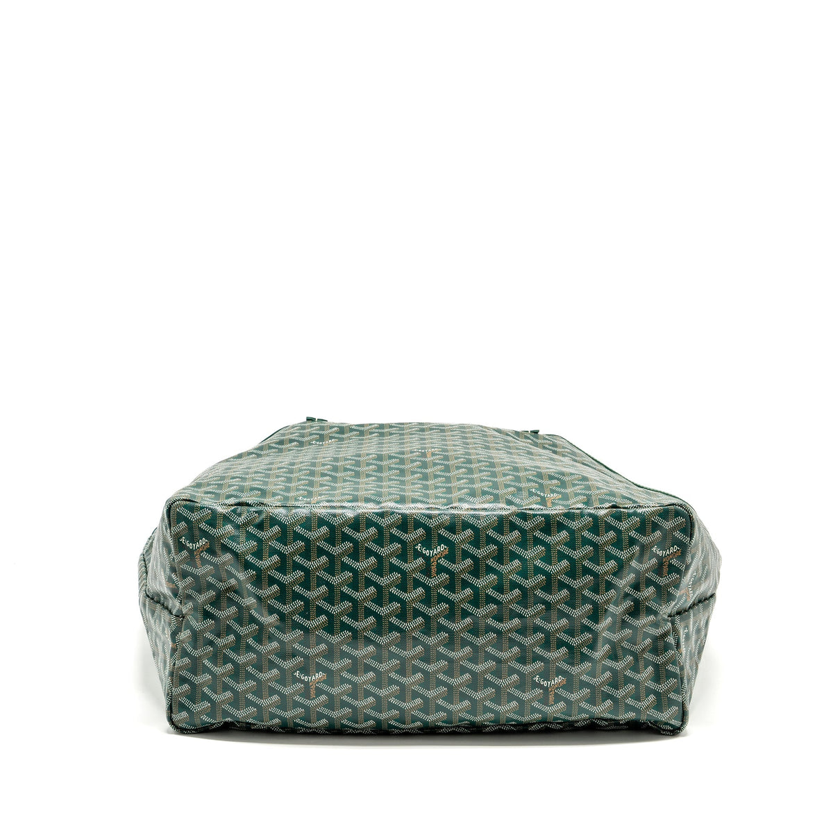 Goyard Saint Louis GM Tote Bag – Green Goyardine Canvas & Calfskin, Silver Hardware