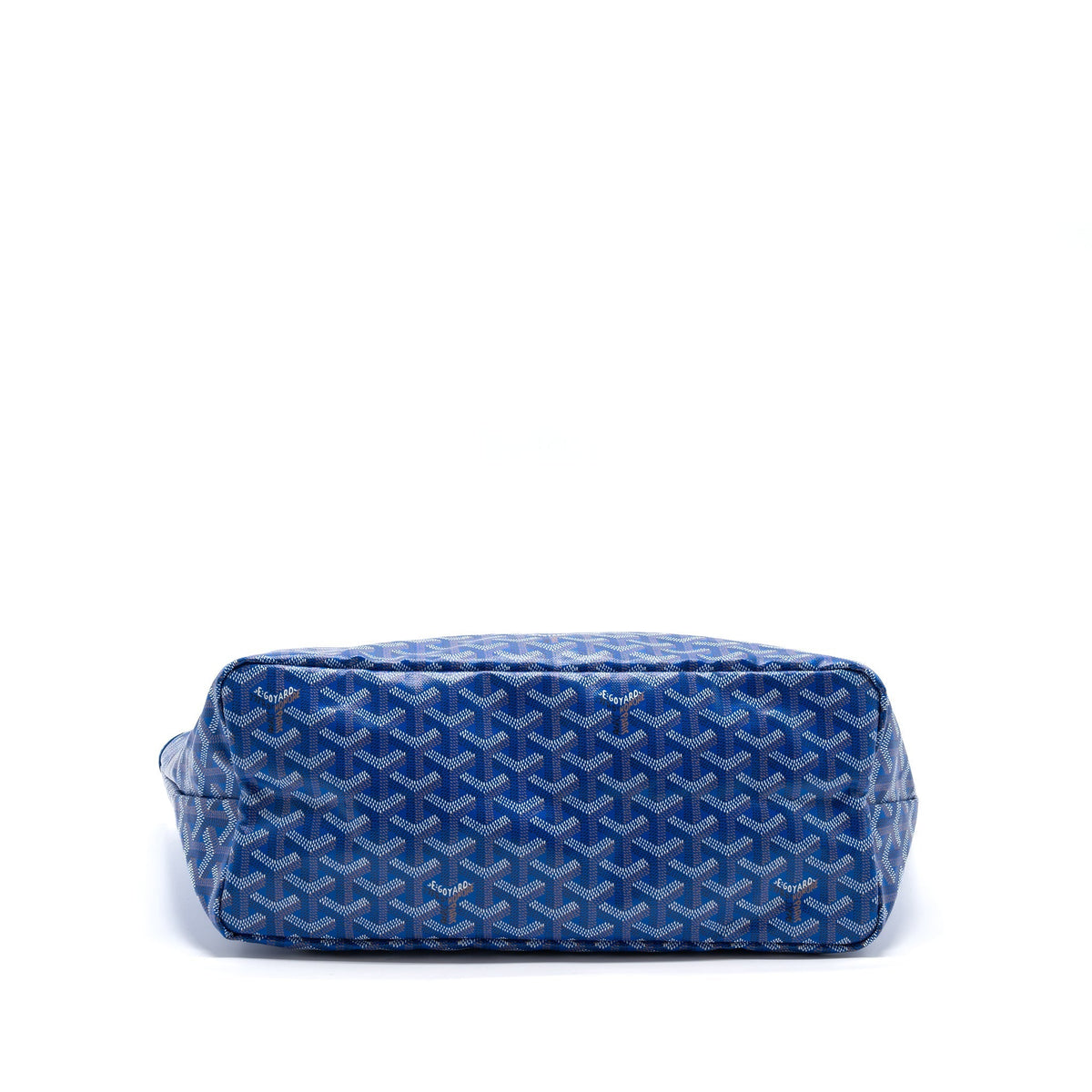 Goyard Saint Louis Tote PM – Blue Goyardine Canvas & Leather, Silver Hardware