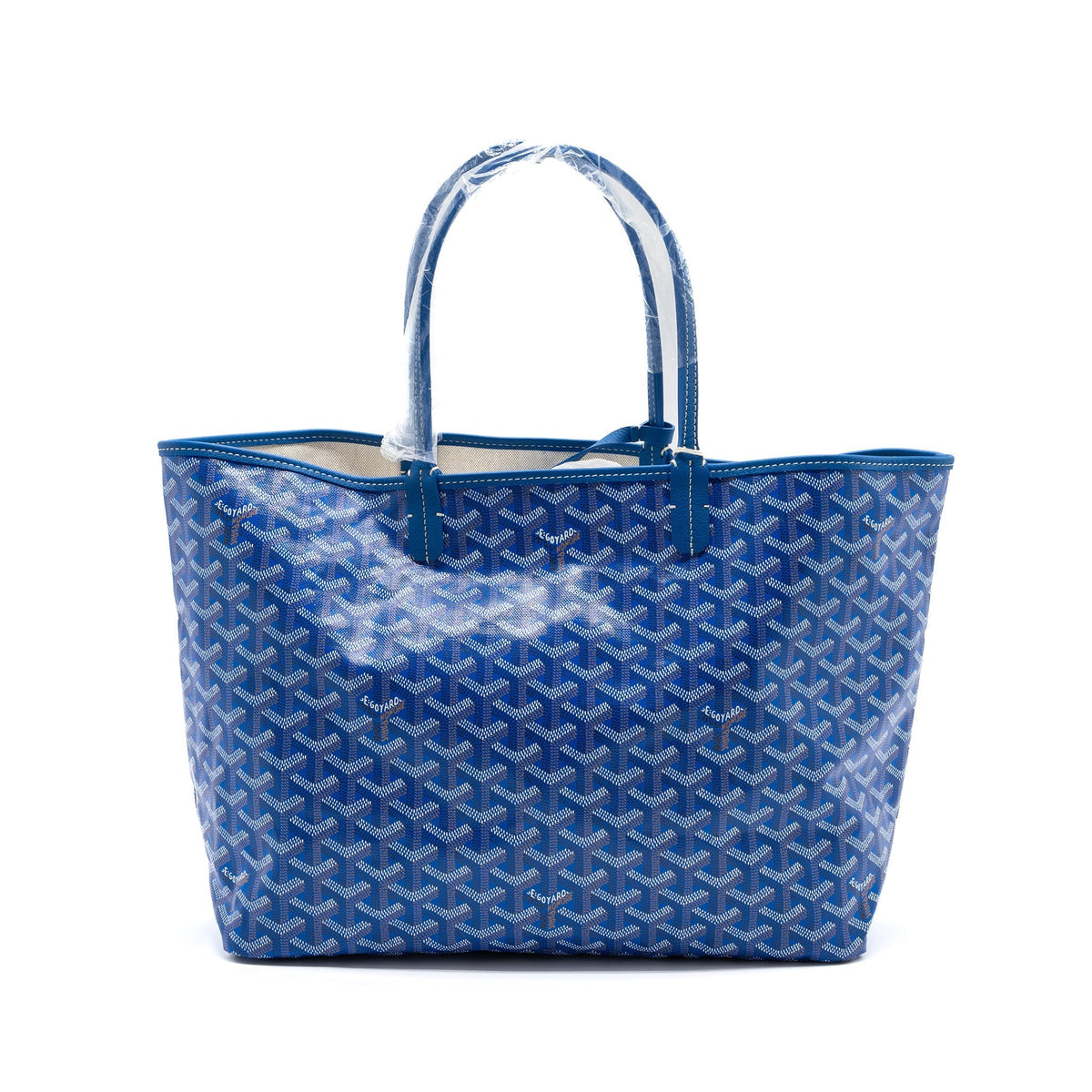 Goyard Saint Louis Tote PM – Blue Goyardine Canvas & Leather, Silver Hardware