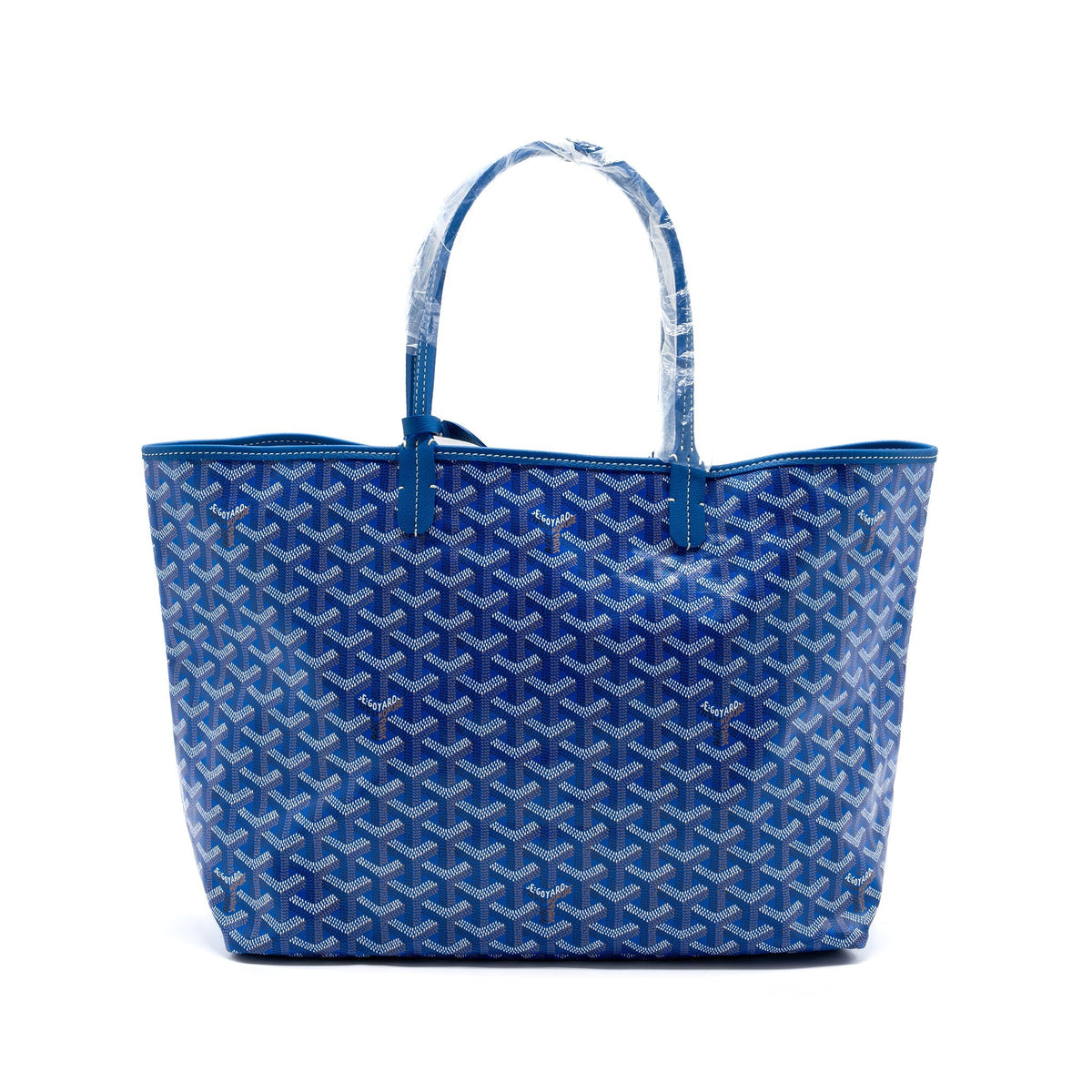 Goyard Saint Louis Tote PM – Blue Goyardine Canvas & Leather, Silver Hardware