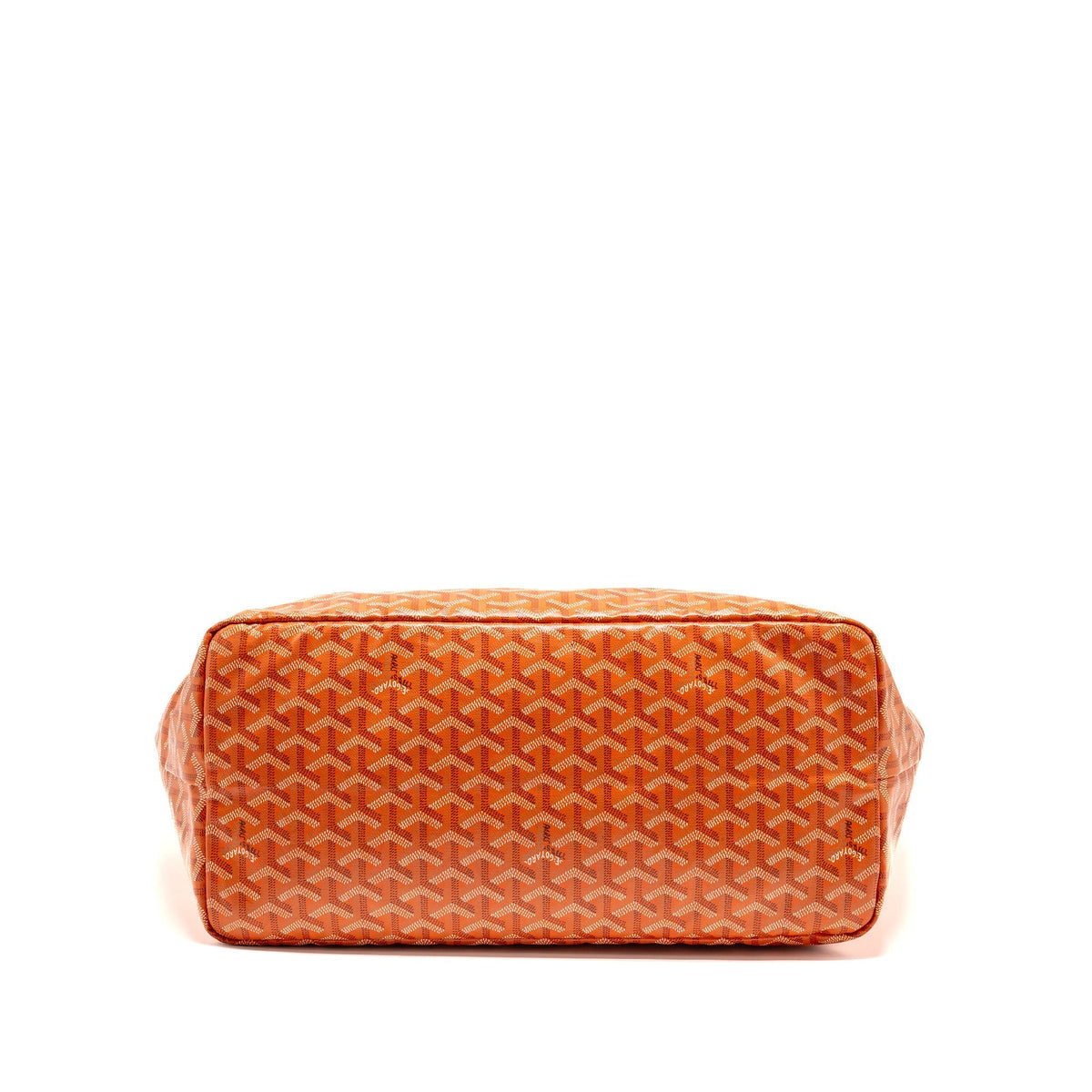 Goyard Saint Louis Tote GM – Orange Goyardine Canvas, Silver Hardware