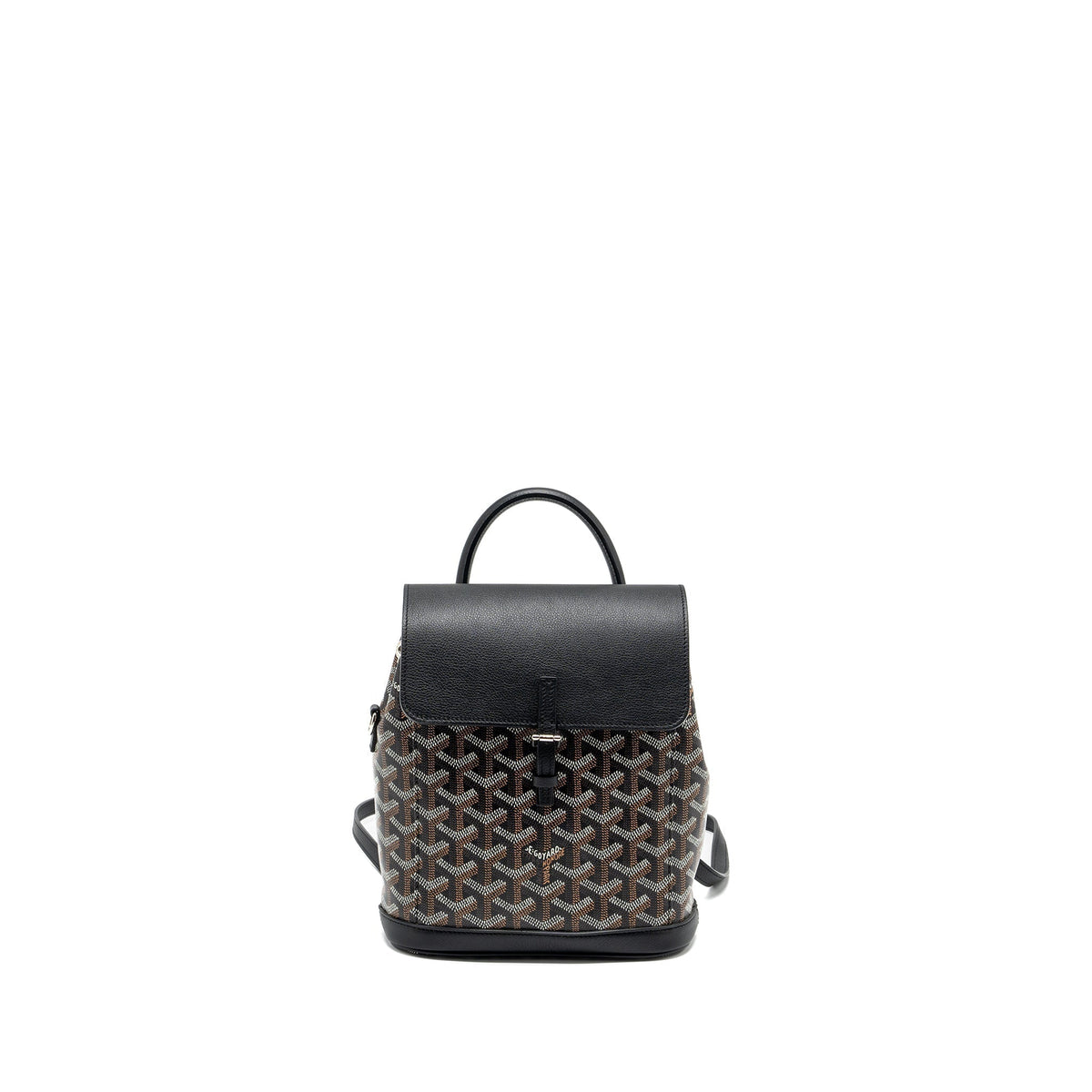 Goyard Mini Alpin Backpack – Black Goyardine Canvas & Leather, Silver Hardware
