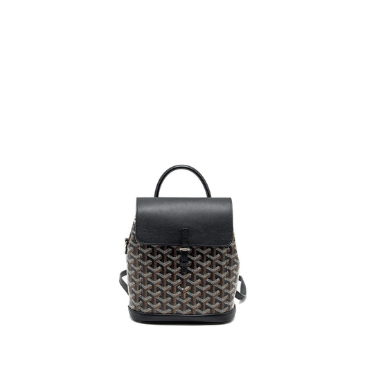Goyard Mini Alpin Backpack – Black Goyardine Canvas & Leather, Silver Hardware